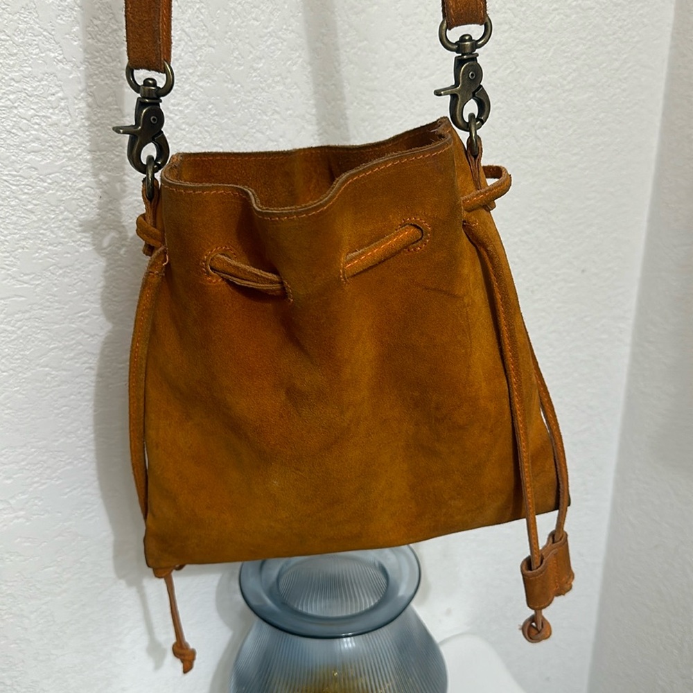 Suede purse